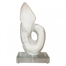 Abstract marble textured sculpture